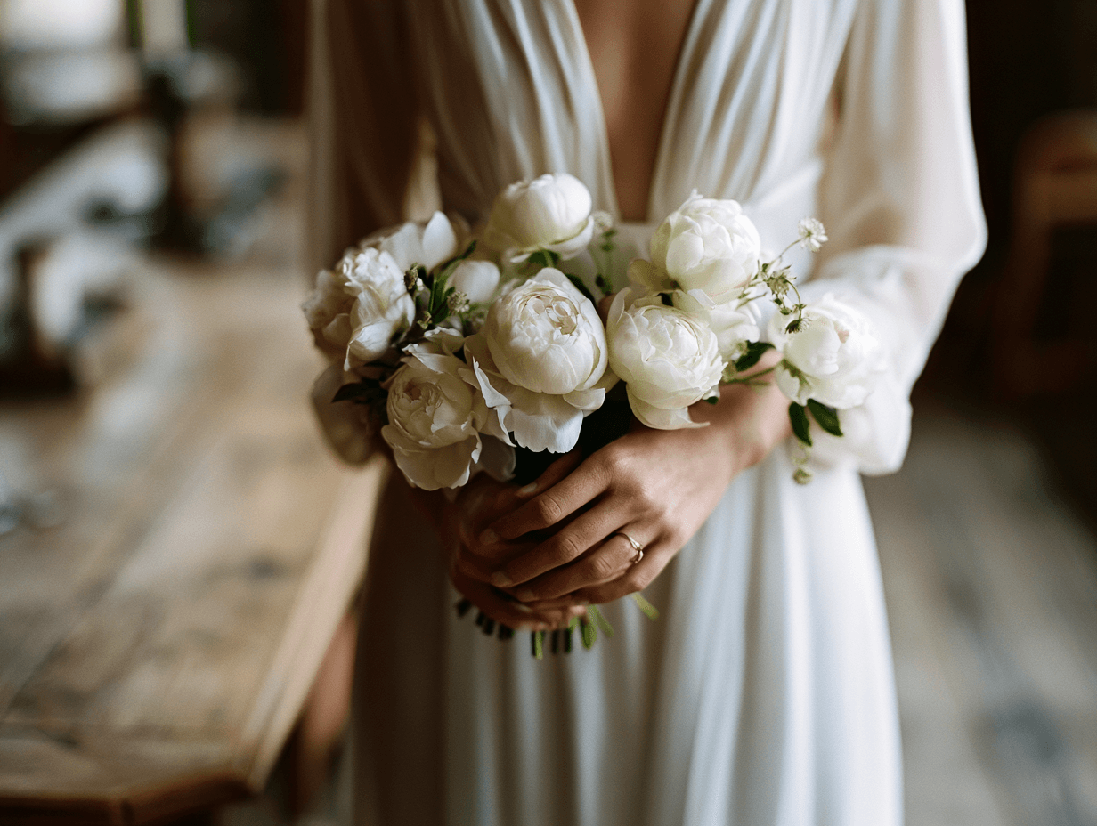 Novia en vestido blanco caminando hacia el altar en boda destino — planea tu boda en Katible